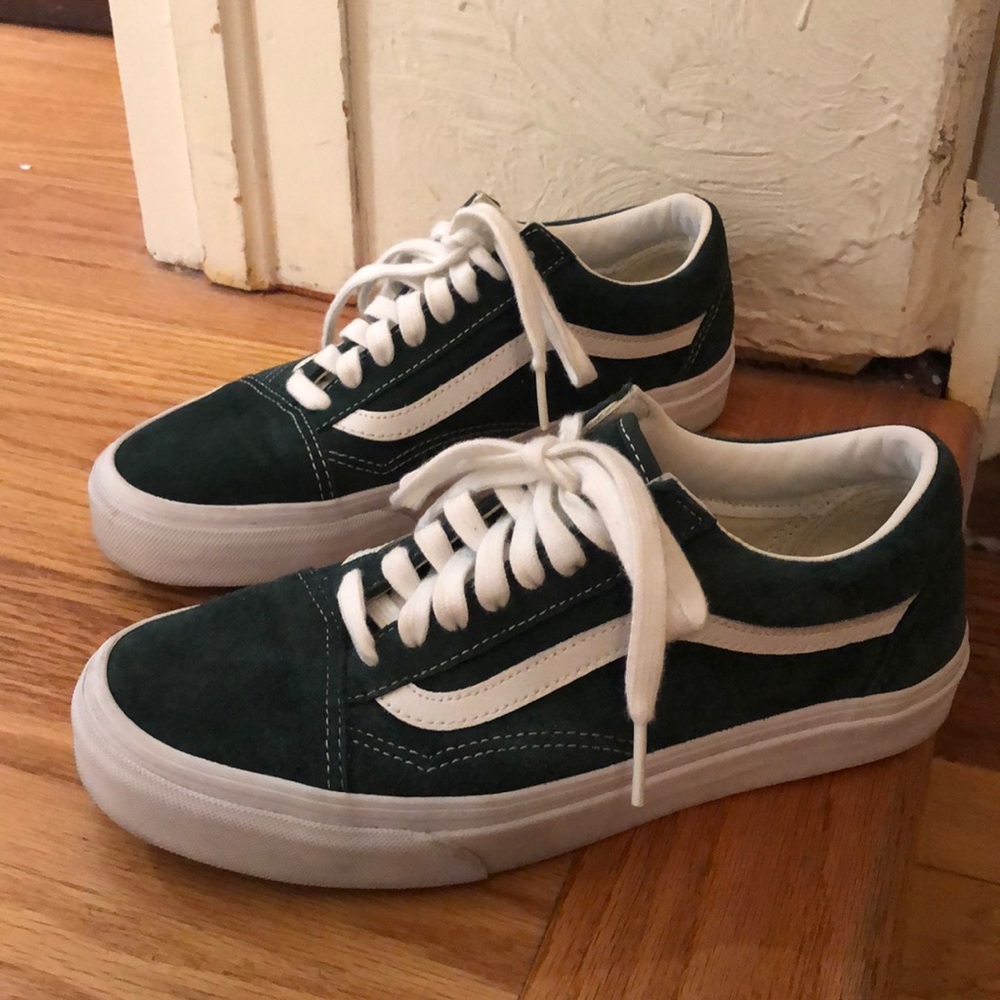 Vans, U.S. Womens Size 8, Forest Green